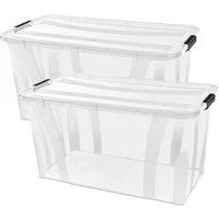 Siena Home Aufbewahrungsbox Anzio (Set, 2 St), Kunststoff, 100% recyclebar
