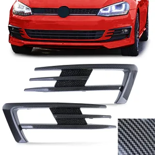 Nebelscheinwerfer Rahmen Gitter Carbon Look für VW Golf 7 VII ab 2012-2016