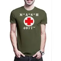 Urban Backwoods Print-Shirt MASH Logo Herren T-Shirt 4077th M.A.S.H. Army Symbol TV Doctors Series (1-tlg) Serie Larry Gelbart Mobile