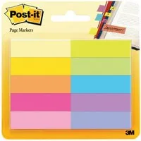 3M Deuschland GmbH Notizzettel 3M Haftstreifen Post-it Page Markers 10x50 Blatt