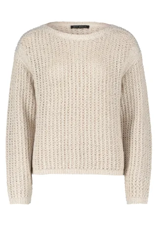 Betty Barclay - Grobstrick-Pullover beige - Gr. - 40