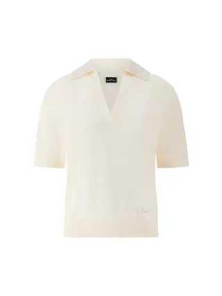 Guess - SS RHINESTONES POLO STORMI SWT CREAM WHITE - Gr. - XS