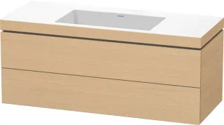Duravit L-Cube c-bonded Set wandhängend Natur Eiche Matt 1200x480x500 mm - LC6929N3030 LC6929N3030