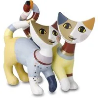 Goebel Sammelfigur Figur Rosina Wachtmeister - "Luca e Sofia" (1 St), Katzen-Duo