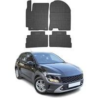 OMAC Auto-Fußmatten für Hyundai Kona 2017-2025 Gummimatten Schwarz 4 tlg (4 St), für Hyundai Kona 2017-2025 Hyundai Kona 2017-2025, Antirutsch,Wasserfest,Einfache Installation