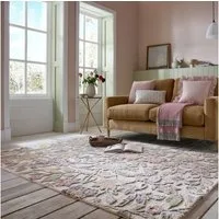 FLAIR RUGS Wollteppich Tania Floral, rechteckig, Höhe: 19 mm, mit verspieltem Blumen-Design
