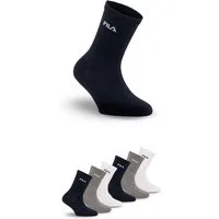 Fila Socken (6-Paar) breites Rippenbündchen, Cotton-Mix, Unisex