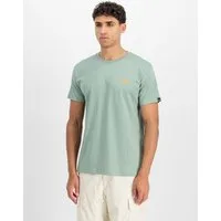 Alpha Industries Rundhalsshirt BASIC T SMALL LOGO Baumwolle, regular fit