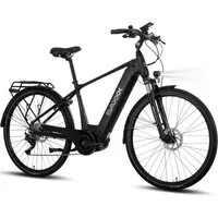 SAXXX E-Bike Trekkingrad QSD 28 Zoll Pedelec für Damen und Herren, 10 Gang SHIMANO Deore Schaltwerk, Kettenschaltung, Mittelmotor, 540 Wh, (mit entnehmbarem, Akku mit Akku-Schlüssel, mit Gepäckträger), 80 Nm Antrieb, bis 110 km