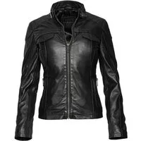 bugatti Lederjacke (1-St) Taillierter Schnitt