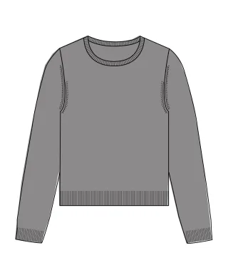 CLARINA - NOS Rdh.-Pullover, 1/1 Arm,uni 810 granit mel. - Gr. - 46