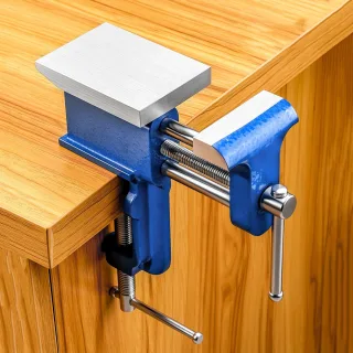 Heavy Duty Bench Vise 360 Degree Rotation 60mm Max Opening Cast Iron Small Table Vice Clamp With Anvil For Woodworking D