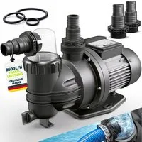 tillvex Sandfilteranlage tillvex® Pool Filterpumpe Poolpumpe Umwälzpumpe (Aufstellpool Spa mit Vorfilter, für Pools Poolpumpe selbstansaugend), Schwimmbadpumpe Poolfilter Umwälzpumpe