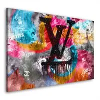 Artedinoi Leinwandbild Pop Art Luxury Lifestyle luxus Wandbild Leinwandbild Bild Kunst XL, Luxus-Lifestyle-Motiv