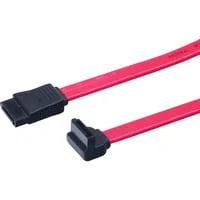 SATA Anschlusskabel, Stecker 90° abgewinkelt rot, 50cm