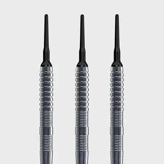 Soft Dart Barrel Zylinder Grip1 V2 - Silber / 16g