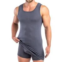 HERMKO Unterhemd 16027 Baumwolle/Modal, Tank Top, Achselhemd, breitere Träger