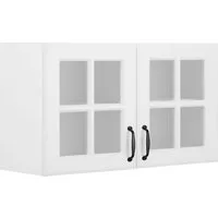 wiho Küchen Glashängeschrank Erla Front mit Glaseinsatz
