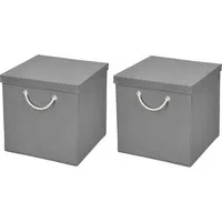 StickandShine Faltbox 2 Stück 30x30 cm perfekt für KALLAX – 19 trendige Farben zur Auswahl