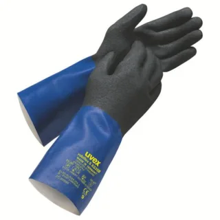 uvex rubiflex S XG35B Chemikalienschutzhandschuh  blau/schwarz 11 - 6055711