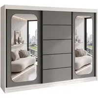 A&J MöbelLand GmbH Schiebetürenschrank BELANO – Moderner Kleiderschrank mit Schiebetüren (Die perfekte Kombination aus modernem Design, hoher Funktionalität und großzügigem Stauraum für Kleidung, Bettwäsche und Accessoires, erhältlich in verschiedene