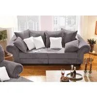 Home affaire Big-Sofa King Henry Mega Sofa, viel Platz, Breite 242cm, Federkern, in legerer Polsterung und vielen losen Kissen