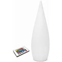 @tec LED Stehlampe kabellos 80 cm Bodenleuchte mit Farbwechsel, Akku, 16 Farben, Farbwechsel, spritzwassergeschützt