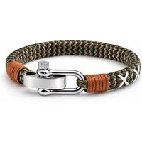 UNIQAL.de Armband Maritimes Segeltau-Armband mit Edelstahl-Schäkel – nautisch, unisex (hochwertiges Segeltau, Edelstahl-Schäkel, zeitloses Design, langlebige Qualität, ideal für Alltag & Freizeit), sorgfältig verarbeitet