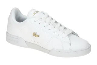 Lacoste SFA0115 Damenschuhe in Wei?/Gold - Sneaker mit Glattleder-Obermaterial