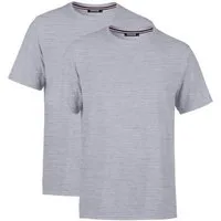 COMEOR T-Shirt Herren Basic T-Shirts Baumwolle (Packung, 2-tlg) mit gerader Ärmel Abschluss