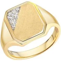 Firetti Fingerring Schmuck Geschenk Silber 925 Herrenring Silberring Siegelring, mit Zirkonia (synth)