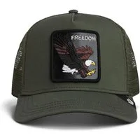 GOORIN Bros. Trucker Cap Goorin Bros. Freedom Eagle Trucker Cap Palm (Basecap, Basecap, Trucker Kappe, Meshcap) Bedruckte Innenseite