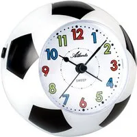 Atlanta Kinderwecker Fußballwecker, 1199 Quarzwecker, in Fußballform, Geschenkidee, Geburtstag, Schulanfang