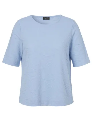 VIA APPIA DUE - T-Shirt mit Rundhals blau - Gr. - 46