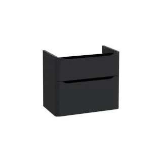VitrA New Integra Round Waschtischunterschrank mit 2 Vollauszügen 76 x 45 x 65 cm Matt,70016 70016