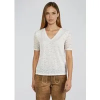 Spieth & Wensky Trachtenbluse Hailey romantische Allover-Spitze mit Blumenmuster