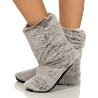 Antonio Damen Hausschuhe 499 35-38 Grau Hüttenschuhe