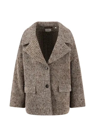 FYNCH-HATTON - COAT LIKE KNIT urban taupe - Gr. - 38