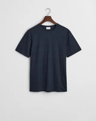 GANT - Leinen T-Shirt evening blue - Gr. - M