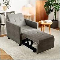 oyajia Schlafsofa Relaxsessel mit Liegefunktion,Sofabett,verstellbar Rückenlehne Daybett, Polsterbett Multifunktion-Schlafsofa mit verstellbarer Rückenlehne, Ergonomisch, Max. bis 180KG