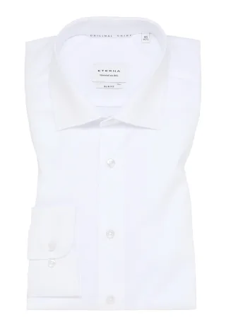 ETERNA - Original Shirt Popeline Langarm weiß - Gr. - 46/Langarm - 67cm