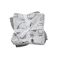 Done by Deer Wickeltuch 2-Pack, Contour, grau