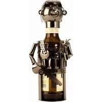 mucHome Bierflaschenhalter Mechaniker aus Metall ca. 25cm, Flaschenhalter Flaschenständer