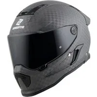 Bogotto Motorradhelm Rapto CheckR Carbon Helm, vorbereitet für Kommunikationssystem,geeignet für Brillenträger,v
