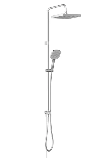 VitrA Core Square Duschsystem mit Kopf- und Handbrause Wandmontage Chrom,A45919EXP A45919EXP