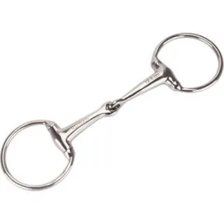 Equinate Olivenkopfgebiss Edelstahl 16mm einfach gebrochen 1,6 cm 13,5 cm