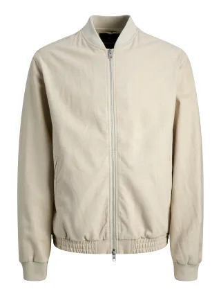 JACK&JONES - JPRBLALEISTER LINEN BLEND BOMBER JKT LN - Gr. - M