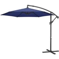 SONGMICS Sonnenschirm, Ø 300 cm,UV-Schutz UPF 50+,mit Kurbel,mit Ständer
