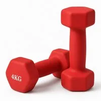 relaxdays Gymnastikhantel Hanteln 2er Set Gusseisen, 4kg