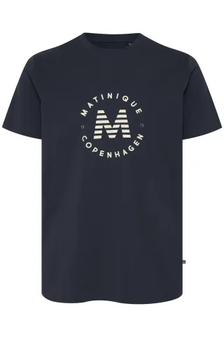 T-shirt MAjeramy Gerade Passform navy blue